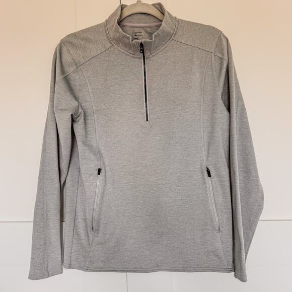Men’s Gilly Hicks Gray Quarter Zip Long Sleeve Pullover Sweatshirt, Men’s Small - Picture 1 of 7